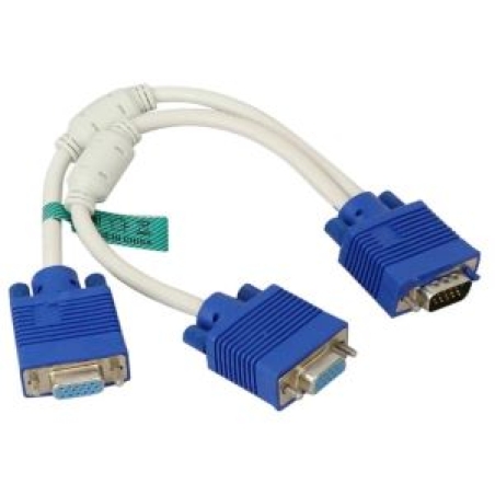 کابل 1 به 2 VGA کایزر مدل 6-3 طول 0.3 متر