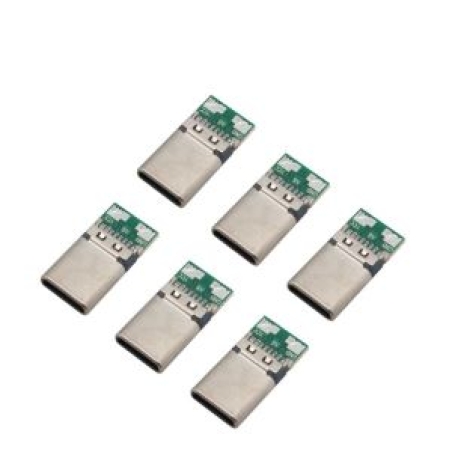 سوکت نری یو اس بی تایپ سی مدل charge_only بسته 6 عددی