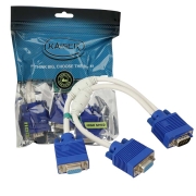 کابل 1 به 2 VGA کایزر مدل 6-3 طول 0.3 متر